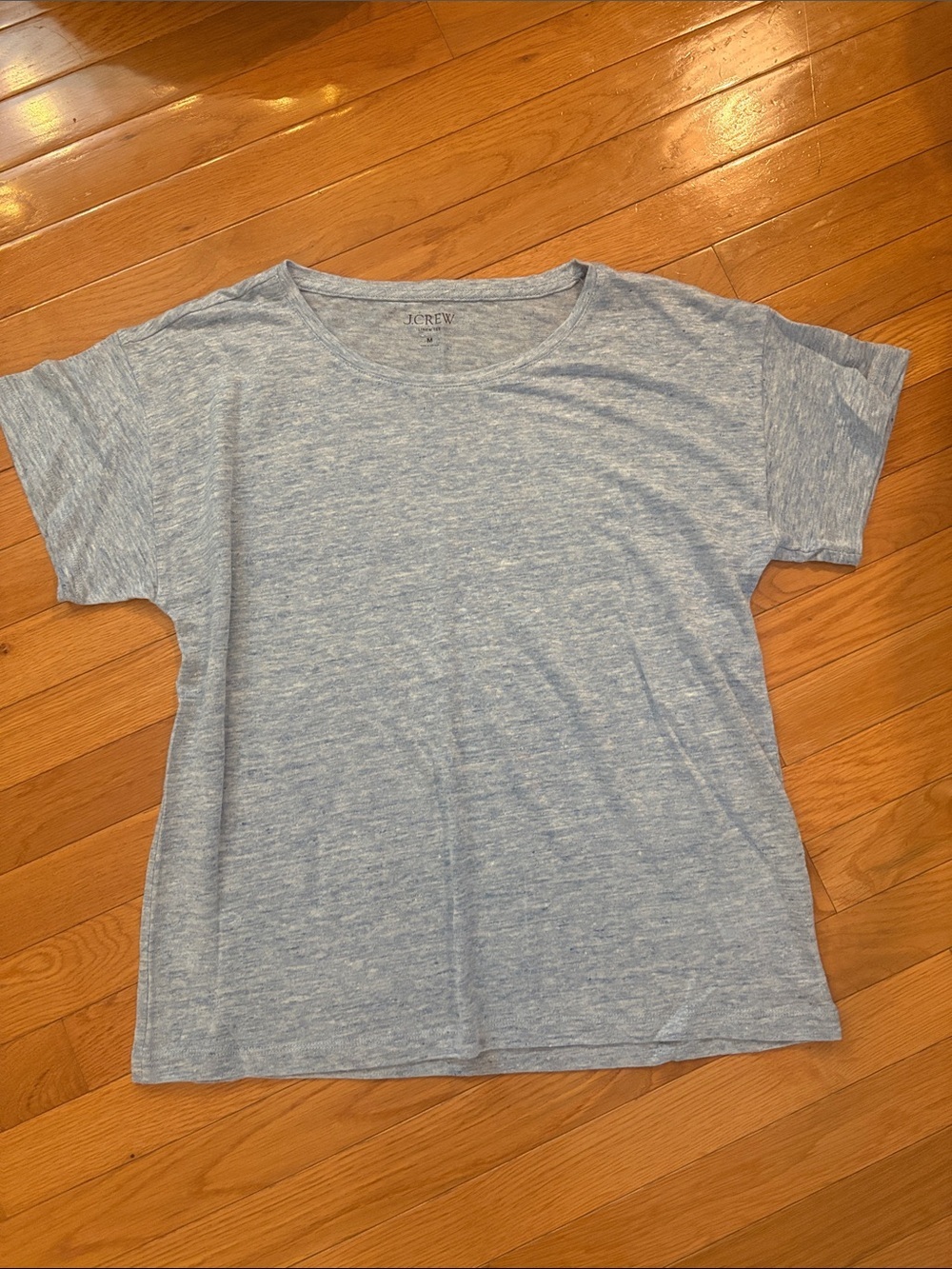 J. Crew Light Heather Blue Short Sleeve Tee